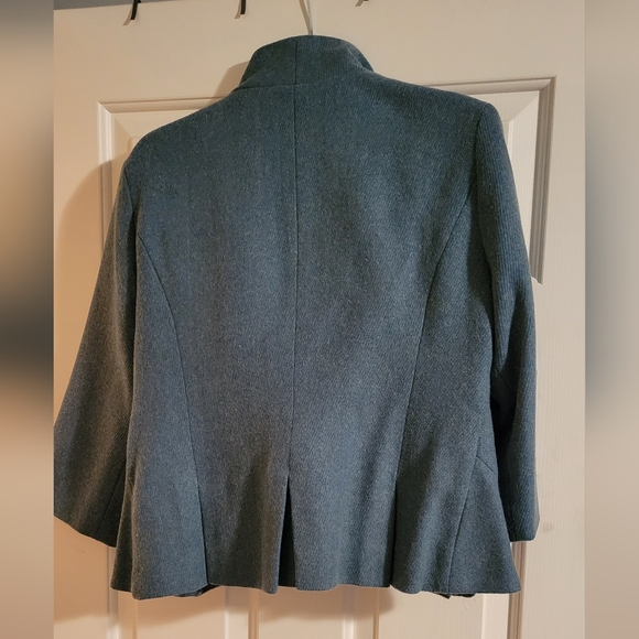 Tabitha blue ruffle blazer - Picture 2 of 4